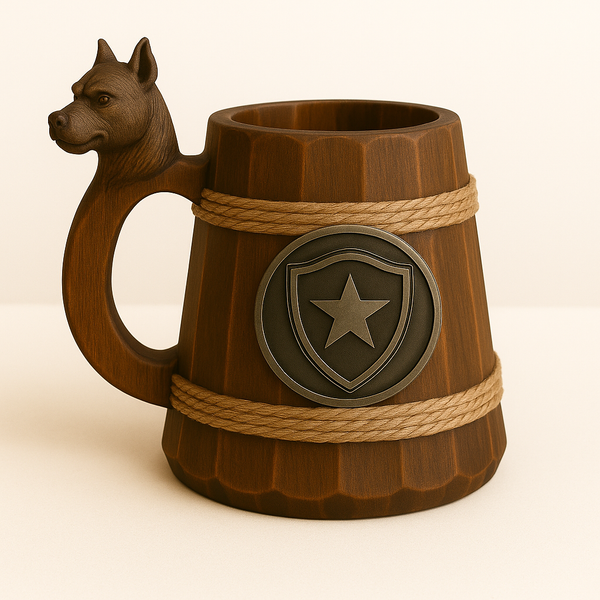 Caneca Rústica -Bota Fogo