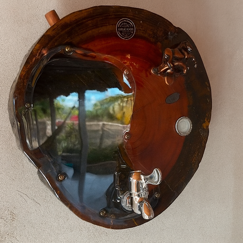 Abridor de Parede Rústico Com Reservatório de Cachaça + Caneca de Brinde